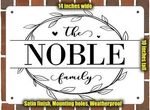 Noble Family Decorative Metal Door Wall Plaque (style 1). Fixed Price $29.95.