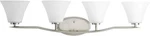 Progress LIGHTING-P2007-09-BRAVO Four Bath Vanity Brushed Nickel Finish. Fixed Price $105.00.