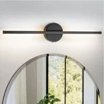 Rrtyo Byers 23.6" Black Linear Dimmable Wall Sconce Led Bathroom Vanity Light. Fixed Price $21.99.