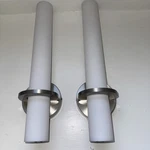 #140-BRUSHEDNICKEL Bathroom Sconces Wall Lighting 18W Led Dimmable Vanity. Fixed Price $49.99.