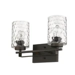 Acclaim Livvy 2 Light Vanity, Bronze/clear/optic Cylindrical - IN40011ORB. Fixed Price $150.00.