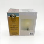 Hampton Bay Obsidian 1-LIGHT Brushed Nickel Sconce Frosted Seedy Glass Shade Nib. Fixed Price $29.99.