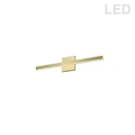 Dainolite Arandel Light 18W Wall Sconce, Brass/frosted ARL-2518LEDW-AGB. Fixed Price $250.00.