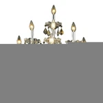 Elegant Theresa 7-LT 22" Royal Cut Sconce, Chrome/smoke 2800W7C-GT-RC. Fixed Price $604.00.