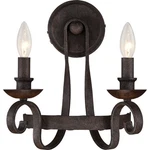Quoizel NBE8702RK Noble 2-LIGHT Wall Sconce In Rustic Black. Fixed Price $259.99.