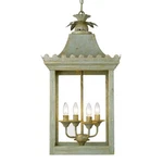 Golden Lighting Finley Pendant, Vintage Sage 0838-4PVS. Fixed Price $439.99.