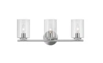 Hampton Bay Champlain 3-LIGHT Modern Bathroom Vanity W/ Clear Glass Shades. Fixed Price $29.99.