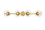 Elegant Lighting LD7320W37 Rogelio 4 7" Tall Bathroom - Brass. Fixed Price $94.60.