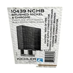 Kichler Lighting 10439 Nchb-santiago Sconce Brushed Nickel & Chrome-black Shade. Fixed Price $89.99.