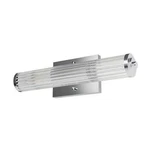 Hunter Holly Grove 18 In. 2-LIGHT Chrome Vanity W/clear Ribbed Glass Shade. Fixed Price $75.95.