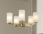 Quoizel Vista 5 -light Brushed Gold Modern/contemporary Chandelier New. Fixed Price $90.00.