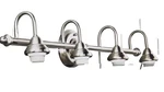 Portfolio 4-LIGHT Vanity Bar Fixture Brushed Nickel Finish New #FV09-040-2. Fixed Price $34.99.