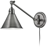 Hinkley Sconce Arti Swing Arm Single 10.25" Polished Antique Nickel. Fixed Price $279.00.