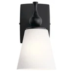 Kichler Cosabella 1 Light Wall Sconce, Black - 55090BK. Fixed Price $164.99.