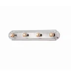 Hampton Bay Raceway 24 In. 4-LIGHT Chrome Vanity (810). Fixed Price $15.00.