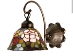 Meyda Tiffany 18" Rosebush Stained Glass Wall Sconce 2-LIGHT Floral Lamp. Fixed Price $190.00.