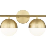 Z-lite 7517-2V-MGLD Realm Sphere Bathroom Vanity Light Modern Gold. Fixed Price $220.00.