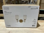 Hdc Ayelen 13 In. 2-LIGHT Matte Brass Bathroom Vanity. Fixed Price $34.00.