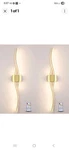 Modern Wall Set Of Two With Remote Control, Dimmable Led. Fixed Price $80.00.
