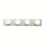 Kichler 624 NI--24"W 4-BULB Brushed Nickel Bathroom Fixture-lot Of. Fixed Price $38.99.