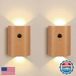 Landgoo Wooden Led Wall Lamp With Motion Sensor, 2700-3000K Step Night Lights. Fixed Price $63.15.
