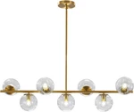 Lighting 7-LIGHT Clear Glass Globe Sputnik Chandelier Mid Century Moder. Fixed Price $313.99.