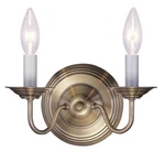 Livex Lighting 5018-01 Williamsburgh Wall Sconce Antique Brass. Fixed Price $89.96.