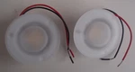 *new* Pair Of Dehco Ceiling Cap Puck Lights Led 3" Frosted Glass 12V 522009W. Fixed Price $16.00.