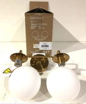Jonathan JYL3535A 15 In. 2-LIGHT Brass Gold Vanity With Frosted Glass. Fixed Price $39.99.