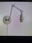 Pottery Barn Classic Adjustable Sconce Polished Nickel No Shade. Fixed Price $99.00.