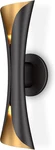 Wall Sconces Up And Down Dimmable Black Gold Movie Theater Lights Har. Fixed Price $148.99.