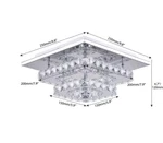Cainjiazh Mini Chandelier Led Crystal Ceiling Light 2 Layer Flush Mount Fixture. Fixed Price $82.99.