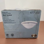 Hampton Bay Wall Sconce 477 102 Transitional Lighting - Open Box. Fixed Price $29.99.
