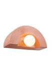 Justice Design Ambiance Crescent 1 Light Wall Sconce, Bisque CER-3020-BIS. Fixed Price $100.00.