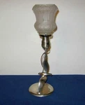 Lamp Extremely Rare Artist Robert Garret Thew Solid Cast White Metal. Fixed Price $200.00.