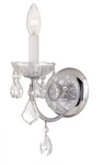 Polished Chrome One Light Wall Sconce From The Imperial Collection. Fixed Price $134.00.