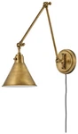 Hinkley Arti 18 1/4" Heritage Brass Adjustable Armplug-in Wall Lamp. Fixed Price $319.00.