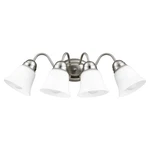 Quorum Traditional 4-LIGHT 8" Wall Sconce Satin Nickel. Fixed Price $65.50.