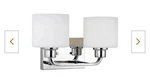 Generation Lighting Canfield 14.25 In. 2-LIGHT Chrome Vanity. Fixed Price $35.00.
