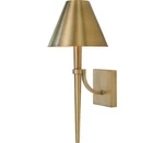 Capital 645911AD Holden Wall Sconce, 1-LIGHT 60 Watts, Aged Brass. Fixed Price $103.77.