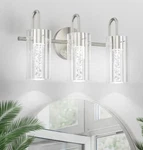 Aipsun Brushed Nickel Bathroom Fixtures 3 Lights Modern Wall.... Fixed Price $150.00.