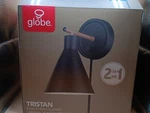 Globe Electric 51725 Tristan 1-LIGHT Dimmable Plug-in Or Hardwire Wall Sconce. Fixed Price $22.50.