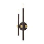 Livex Lighting 15582 Denmark 4 18" Tall Wall Sconce - Bronze With Antique. Fixed Price $155.96.