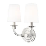 Z-lite Katerina 11.5-IN 2 -light Brushed Nickel Transitional Wall Sconce. Fixed Price $71.92.