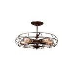 Cwi Lighting Pamela Flush Mount, Antique Copper 9606C19-5-128. Fixed Price $139.20.