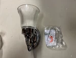 Progress Lighting P3287-15 Chrome Economy Fluted Glass Bath & Vanity. Fixed Price $8.99.