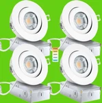 Knlnny Ware Gimbal Recessed Lighting 4 Inch Pack, Ajustable Eyeball. Fixed Price $24.99.