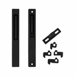 Brixwell Flush Mount Patio Door Handle Set With Cams Keeper Black Finish. Fixed Price $14.18.