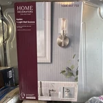 Home Decorators Collection Ayelen 1-LIGHT Wall Sconce Brushed Nickel Glass Metal. Fixed Price $18.98.