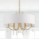 Nib! Crystorama Lighting Group ROL-18806 Rollins 24"W Crystal Gold. Fixed Price $200.00.